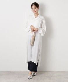 MOONBAT MACKINTOSH PHILOSOPHY(マッキントッシュ フィロソフィー) Cleric collar ボーダー 竹手元 雨傘 折りたたみ傘