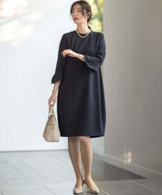 組曲 【KUMIKYOKU NAVY】コンフォータブルドレープフリル ワンピース