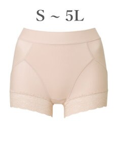 BRADELIS New York 【BRADELIS NewYork peace】すっぽりフィット綿混一分丈ショーツ25 深め 伸縮性抜群 ボーイレッグ