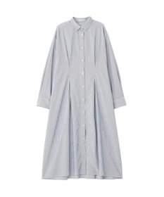 Green Parks イージーケア抜け衿ウエストタックシャツワンピース