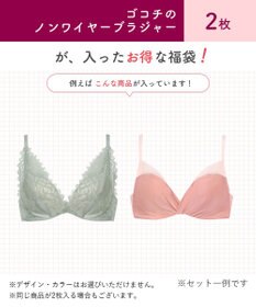 WACOAL 【GOCOCi ゴコチ】 ノンワイヤーブラジャー 2枚セット レディース BGG001 /ワコール