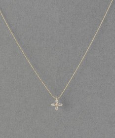 Phoebe 【金属アレルギー対応】フォーペタルズビジューネックレス/ニッケルフリー ゴールド
