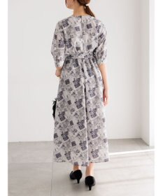 Te chichi マップパターンプリントワンピース