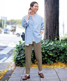 UNFILO バンドカラー コンフォートシャツ