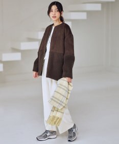 ANY L スエードボアコンビブルゾン