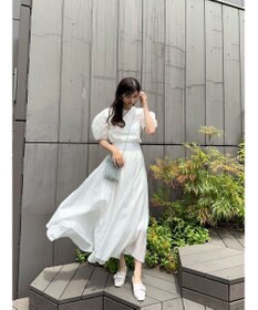 Green Parks AnriettMusee ドットフレアーロングスカート