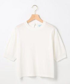 組曲 【先行予約】シアー ニット５分袖 プルオーバー