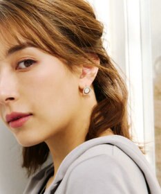 Tiaclasse 【金属アレルギー対応】 一粒クリスタルサークルピアス