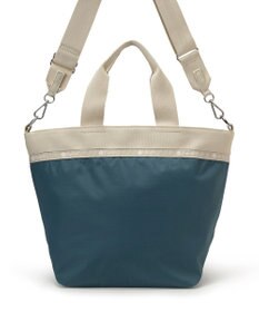 LeSportsac BUCKET TOTE/ブルーインディゴ/ベージュ