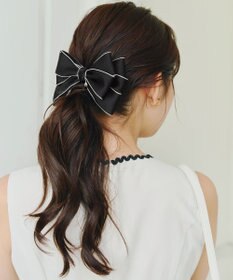 Tiaclasse 配色リボンバレッタ