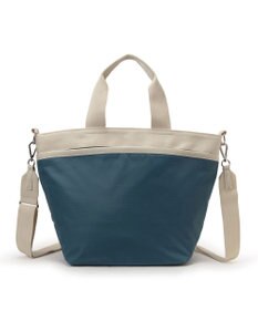 LeSportsac BUCKET TOTE/ブルーインディゴ/ベージュ