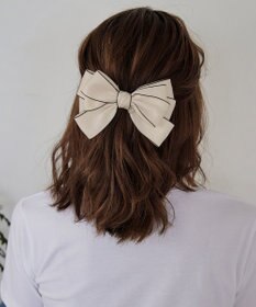 Tiaclasse 配色リボンバレッタ