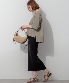 23区 【先行予約/SLOW/一部店舗限定】コットンナイロンタイプライター T ブラウス