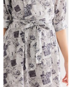 Te chichi マップパターンプリントワンピース