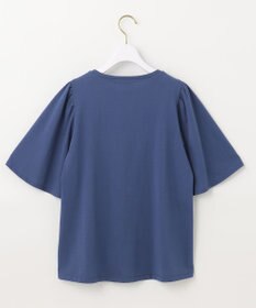 ANY SIS 【UVケア】プレーティングジャージー フレアスリーブ カットソー