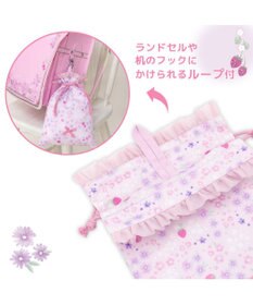 Mother garden マザーガーデン  野いちご 巾着 《小花いちご柄》 小