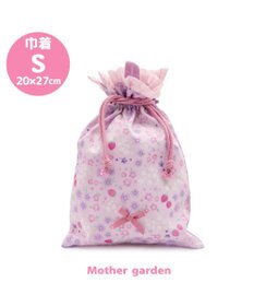 Mother garden マザーガーデン  野いちご 巾着 《小花いちご柄》 小