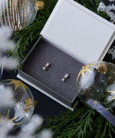 Phoebe 【K10】リフレクトビジューパールピアス