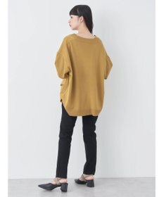 earth music&ecology サイドスリットルーズＶネックカーディガン