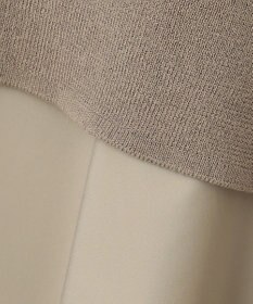 自由区 L 【カタログ掲載・洗える】ハイツイストコットンアセテート異素材コンビ ワンピース