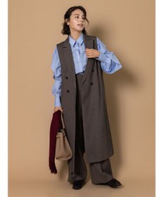 Te chichi ツイードワイドパンツ（セットアップ可）