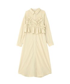 Green Parks ＳＥＴ２点フリルビスチェ＋シャツワンピース