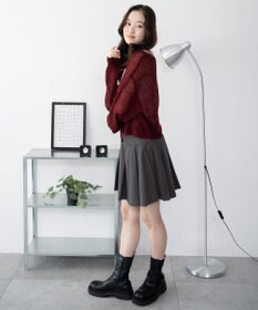 WEGO 【25年秋冬新作】モヘアタッチ2WAYリボンカーデ