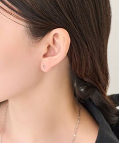 Phoebe 【金属アレルギー対応】メタルビーンズピアス(片耳)　シルバー/サージカルステンレス