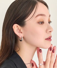 Phoebe 【金属アレルギー対応】メタルビーンズピアス(片耳)　シルバー/サージカルステンレス