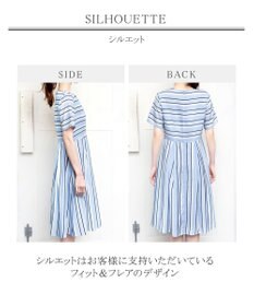 Tiaclasse 【洗える】 1枚でサマになるマルチボーダーワンピース