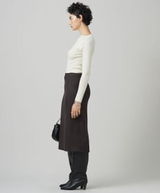 ICB L 【洗える】プロヴィスウールツイル  タイトスカート