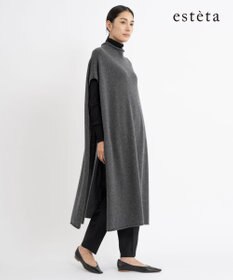 23区 L 【エステータ】マーセライズドウールカシミヤ ニットジレ