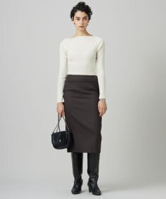 ICB L 【洗える】プロヴィスウールツイル  タイトスカート