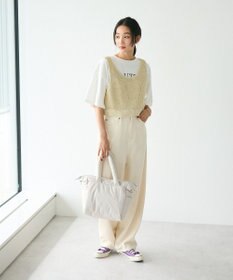 CRAFT STANDARD BOUTIQUE ワッフル編み短丈ニットベスト