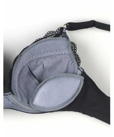 une nana cool リニューアル【綿混】ビタードットコットン 3/4カップブラ