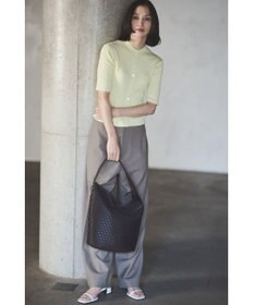 MIYABIYA LAQUOH【撥水加工】篭目柄エンボスボンディング バケツ型2WAYショルダー