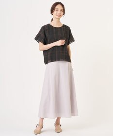 J.PRESS LADIES L 【一枚で着映え】シャドーチェック カットソー
