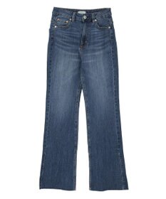 earth music&ecology 【セルフカット可】ストレッチフレアデニムパンツ