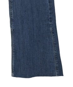 earth music&ecology 【セルフカット可】ストレッチフレアデニムパンツ