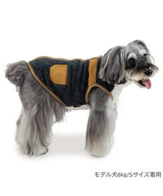 PET PARADISE ペットパラダイス 切替 背開きジップアップ ベスト 《ブラック》 小型犬