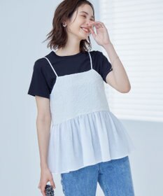 組曲 L 【WEB限定】レリーフジャガードキャミツインセット