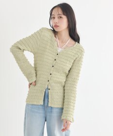 earth music&ecology 【予約】シャーリングカットカーディガン