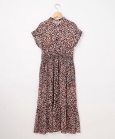 組曲 【先行予約】インプレッションフラワープリント フレアワンピース