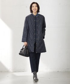 洗える】高密度タフタ キルティング ロング コート / J.PRESS LADIES 