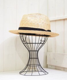 石田製帽 細麦 中折れストローハット