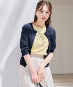 ANY SIS 【接触冷感 / UVケア】ハーフスリーブ カーディガン