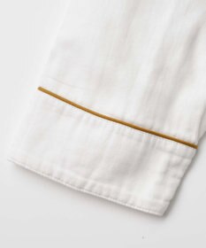 京和晒綿紗 【紗栄子さん愛用パジャマの色違い/UNISEX】ガーゼパジャマ 2重合わせ 白