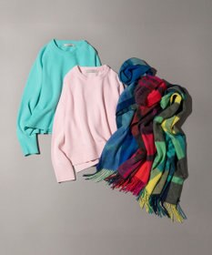 23区 カシミヤ チェック マフラー