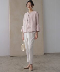 組曲 S 【KUMIKYOKU NAVY】コンフォータブルドレープ フレアスリーブジャケット