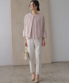 組曲 S 【KUMIKYOKU NAVY】コンフォータブルドレープ フレアスリーブジャケット